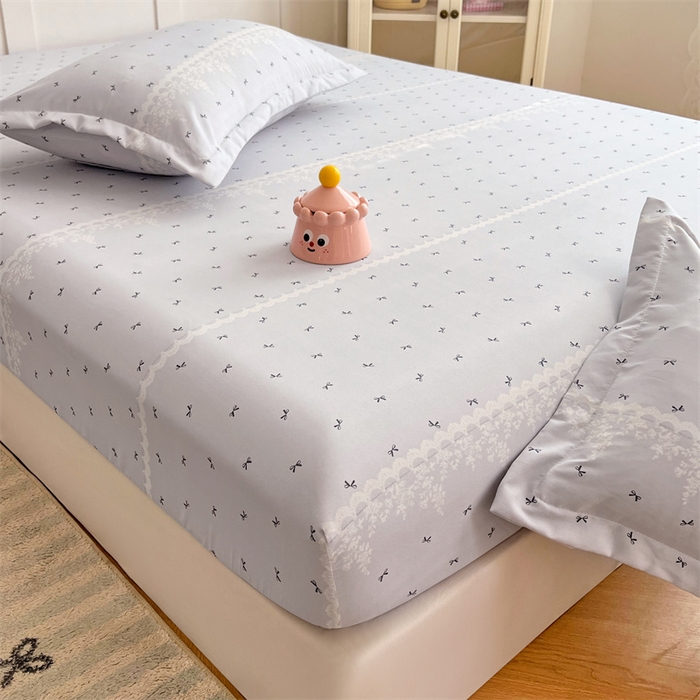 91家纺网 家纺一手货源 找家纺 梦舒羽 2025新款针织棉双层纱枕头套双人枕套枕芯套宿舍单人枕头内胆套 蝴蝶结