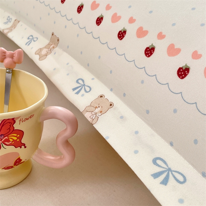 91家纺网 家纺一手货源 找家纺 圣比熊 2025新款针织棉双层纱枕头套亲肤双人枕套枕芯套枕头内胆套 草莓熊宝