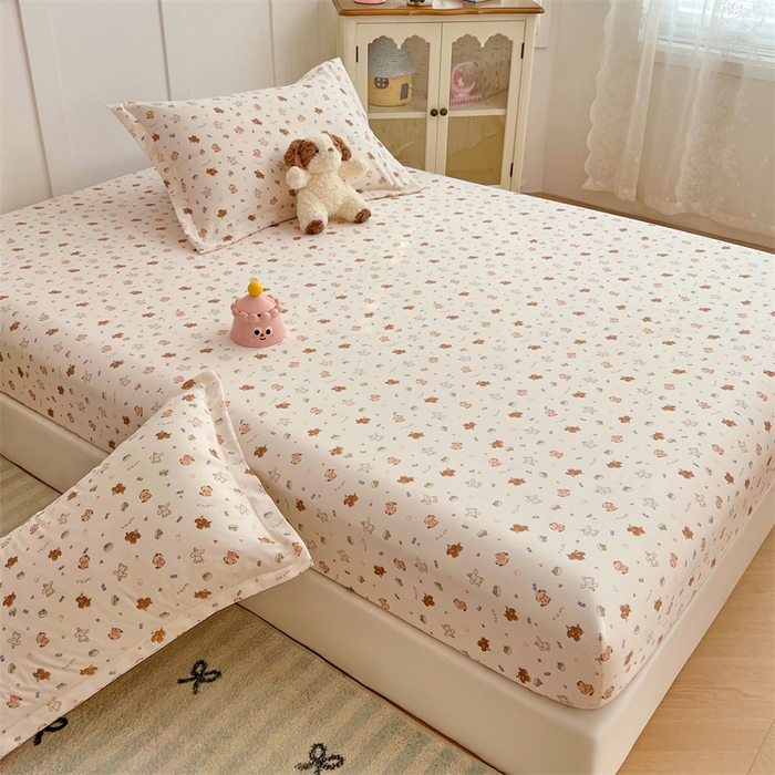 91家纺网 家纺一手货源 找家纺 圣比熊 2025新款针织棉双层纱枕头套双人枕套枕芯套宿舍单人枕头内胆套 蛋糕萌犬