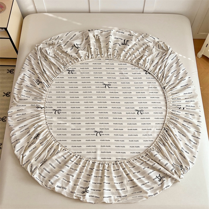 91家纺网 家纺一手货源 找家纺 梦舒羽 2025新款针织棉双层纱双层纱床笠罩全包席梦思床垫保护罩 时尚先生