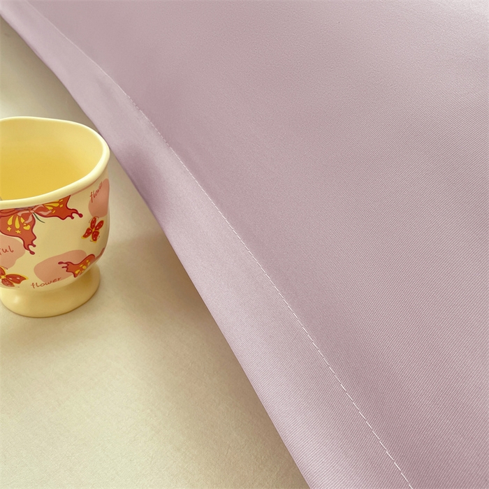 91家纺网 家纺一手货源 找家纺 梦舒羽 2025新款针织棉双层纱枕头套亲肤双人枕套枕芯套枕头内胆套 香芋紫