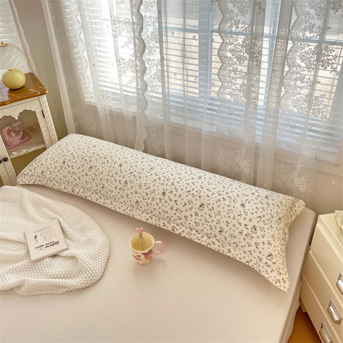 91家纺网 家纺一手货源 找家纺 梦舒羽 2025新款针织棉双层纱枕头套亲肤双人枕套枕芯套枕头内胆套 花仙子