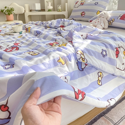 91家纺网 家纺一手货源 找家纺 （总）尊妙被业 2025新款三丽鸥水洗棉夏被