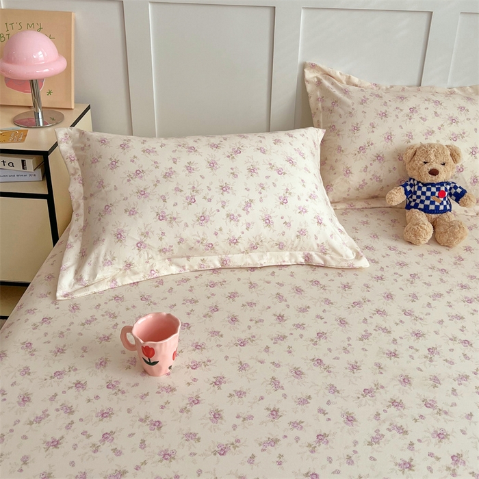 91家纺网 家纺一手货源 找家纺 梦舒羽 2025新款针织棉双层纱枕头套双人枕套枕芯套宿舍单人枕头内胆套 花朝如约