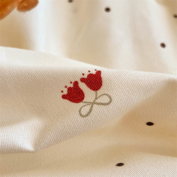 91家纺网 家纺一手货源 找家纺 梦舒羽 2025新款针织棉双层纱枕头套亲肤双人枕套枕芯套枕头内胆套 童话小熊