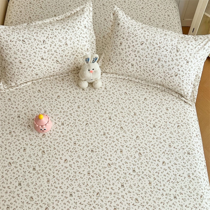 91家纺网 家纺一手货源 找家纺 梦舒羽 2025新款针织棉双层纱枕头套双人枕套枕芯套宿舍单人枕头内胆套 花仙子