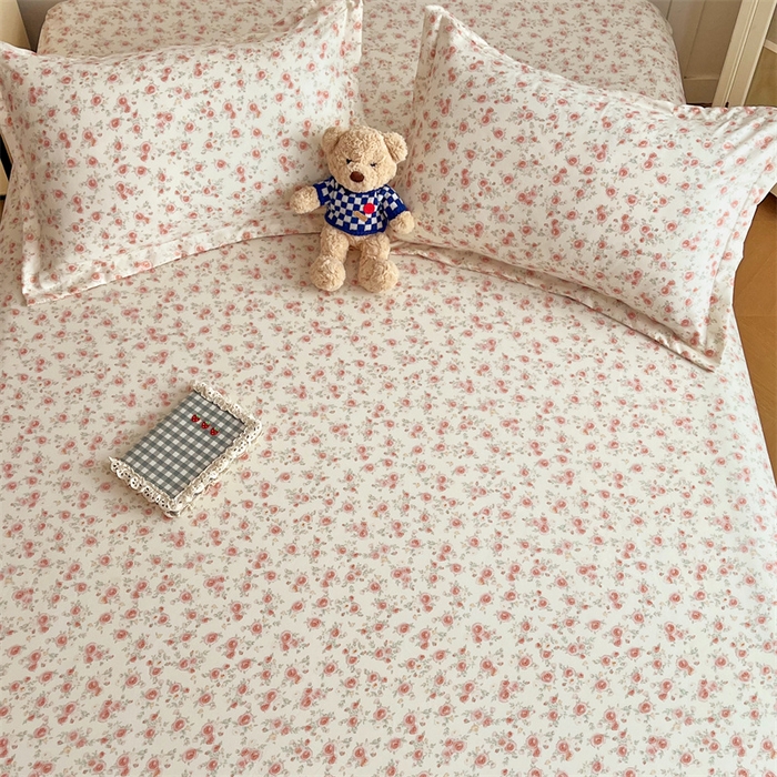 91家纺网 家纺一手货源 找家纺 梦舒羽 2025新款针织棉双层纱枕头套双人枕套枕芯套宿舍单人枕头内胆套 情迷花海