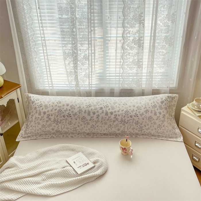 91家纺网 家纺一手货源 找家纺 梦舒羽 2025新款针织棉双层纱枕头套亲肤双人枕套枕芯套枕头内胆套 镜花水月