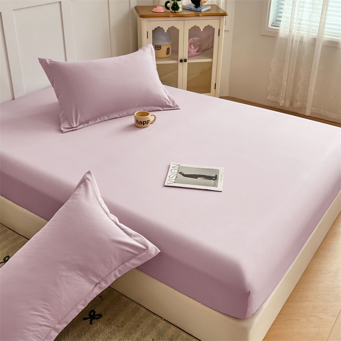 91家纺网 家纺一手货源 找家纺 梦舒羽 2025新款针织棉双层纱枕头套双人枕套枕芯套宿舍单人枕头内胆套 香芋紫