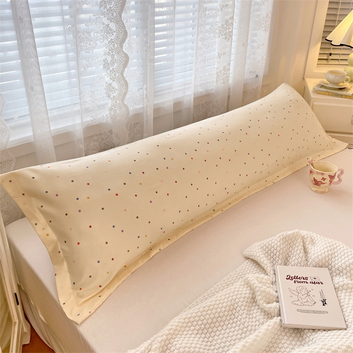 91家纺网 家纺一手货源 找家纺 圣比熊 2025新款针织棉双层纱枕头套亲肤双人枕套枕芯套枕头内胆套 缤纷乐园