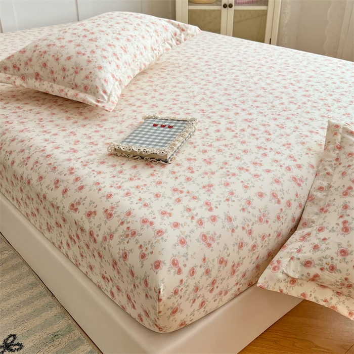 91家纺网 家纺一手货源 找家纺 梦舒羽 2025新款针织棉双层纱枕头套双人枕套枕芯套宿舍单人枕头内胆套 情迷花海