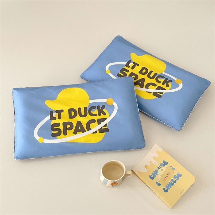 91家纺网 家纺一手货源 找家纺 梦舒羽 2025新款正版授权全棉枕套卡通枕芯套枕头内胆套儿童抱枕套 遨游星际