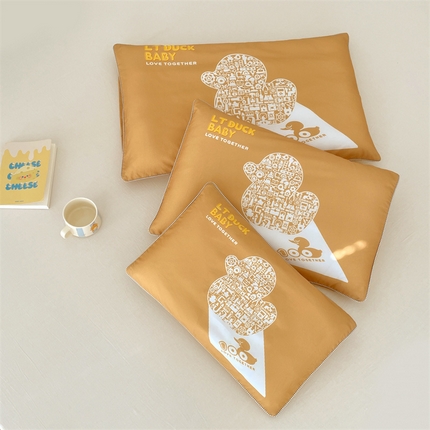 梦舒羽 2025新款正版授权全棉枕套卡通枕芯套枕头内胆套儿童抱枕套 工程鸭