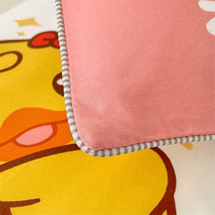 91家纺网 家纺一手货源 找家纺 梦舒羽 2025新款正版授权全棉枕套卡通枕芯套枕头内胆套儿童抱枕套 羞涩鸭