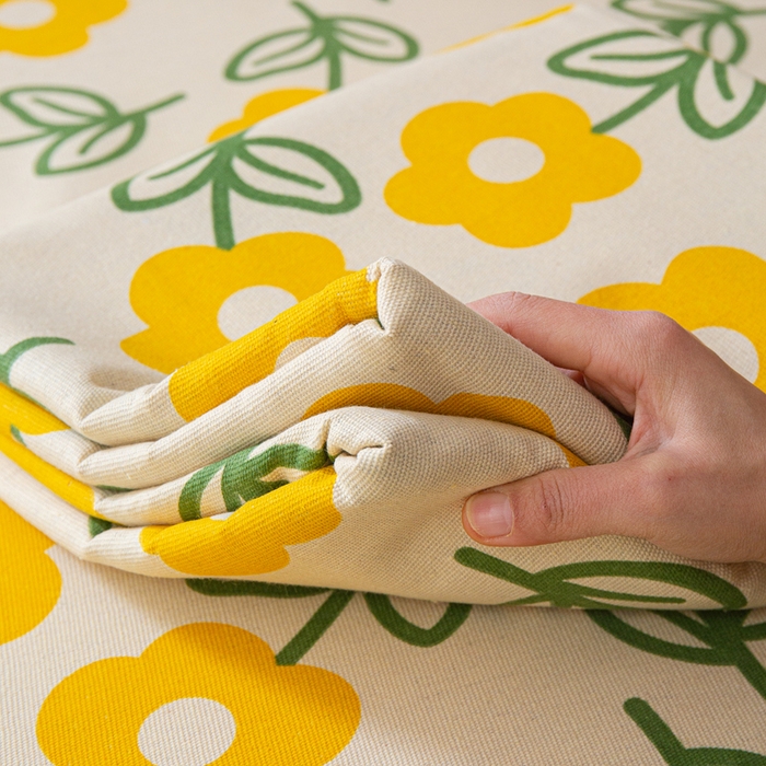 91家纺网 家纺一手货源 找家纺 邵依家纺 2025新款原棉老粗布印花床单系列 花影爱情