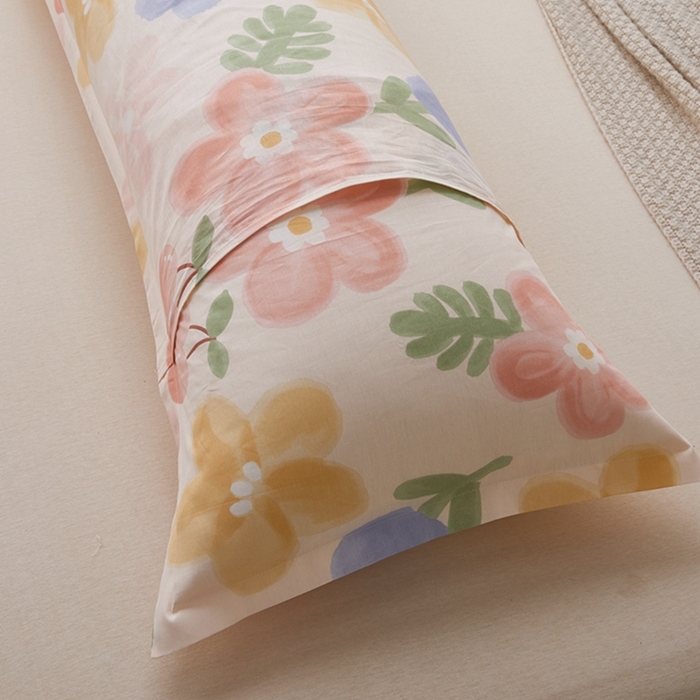 91家纺网 家纺一手货源 找家纺 （总）翎盈家纺 2025新款纯棉小清新双人枕套