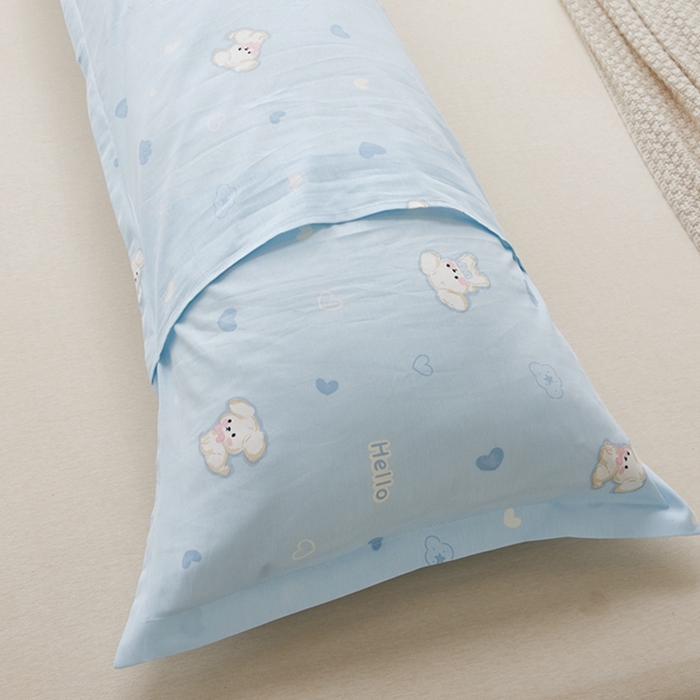 91家纺网 家纺一手货源 找家纺 翎盈家纺 2025新款纯棉小清新双人枕套 哈基米