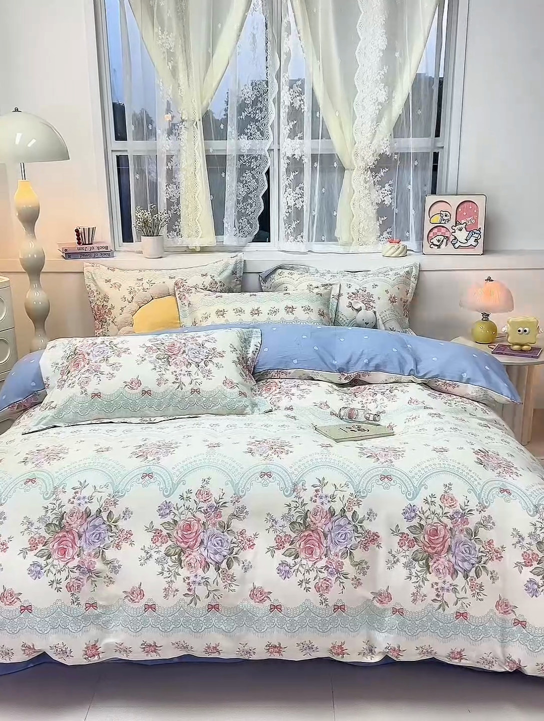 91家纺网 家纺一手货源 找家纺 （总）珂博家纺 2025新款12868全棉纯棉小清新印花四件套