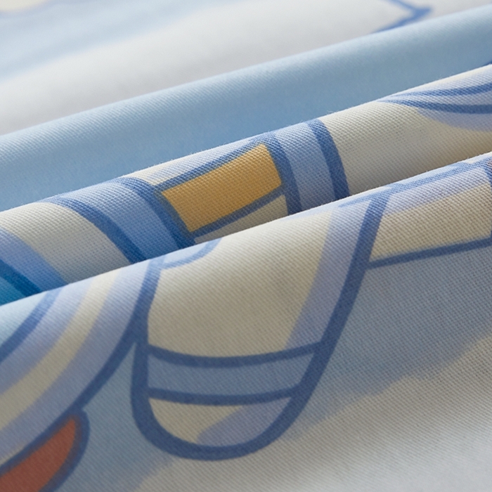 91家纺网 家纺一手货源 找家纺 翎盈家纺 2025新款纯棉小清新双人枕套 遨游星际