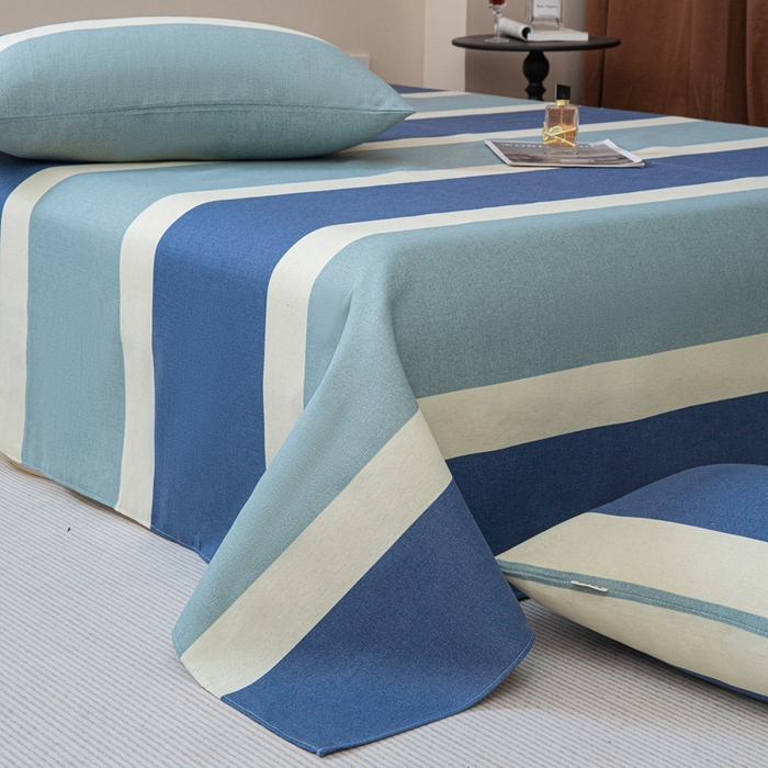 91家纺网 家纺一手货源 找家纺 邵依家纺 2025新款原棉老粗布印花床单系列 欢乐时光