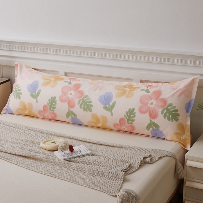 91家纺网 家纺一手货源 找家纺 （总）翎盈家纺 2025新款纯棉小清新双人枕套