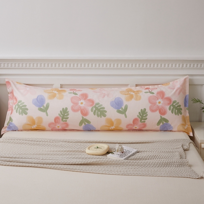 91家纺网 家纺一手货源 找家纺 （总）翎盈家纺 2025新款纯棉小清新双人枕套