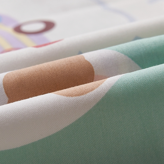 91家纺网 家纺一手货源 找家纺 翎盈家纺 2025新款纯棉小清新双人枕套 快乐旅行