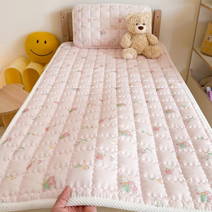 嗨生活 2025新款7A抗菌全棉双层纱床垫 床褥 幼儿园床垫 儿童床垫 支持定做  你好小兔