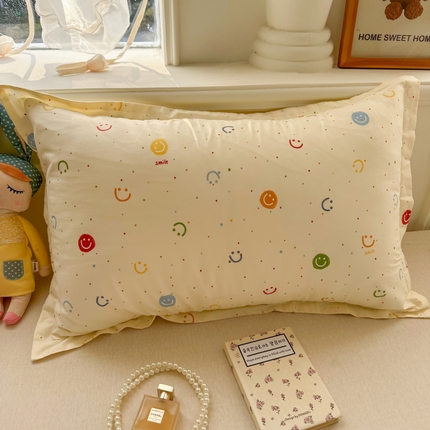 91家纺网 家纺一手货源 找家纺 （总）百寐 2025新款13372全棉信封印花枕套单人