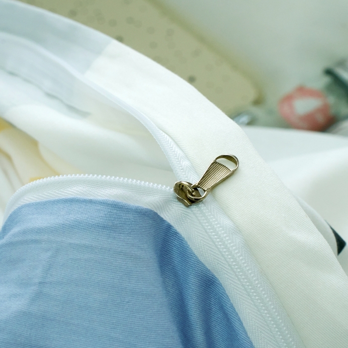 91家纺网 家纺一手货源 找家纺 珂博家纺 2025新款12868全棉纯棉小清新印花四件套 爱意满满