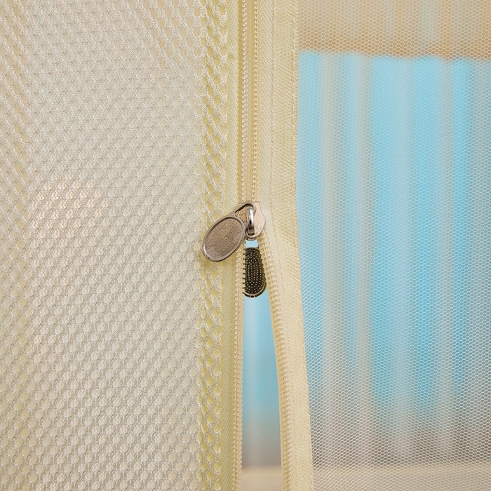 91家纺网 家纺一手货源 找家纺 梦尔佳蚊帐2025新款TU绣花蚊帐-859窈窕淑女系列 优雅嫩黄