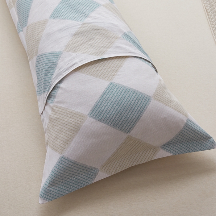 91家纺网 家纺一手货源 找家纺 翎盈家纺 2025新款纯棉小清新双人枕套 瑞吉斯-兰