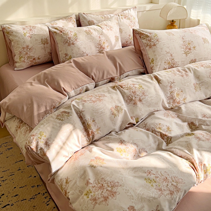 91家纺网 家纺一手货源 找家纺 （总）庭彤 2025春夏新款莱赛尔天丝印花三件套四件套