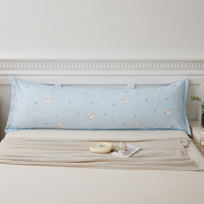 91家纺网 家纺一手货源 找家纺 翎盈家纺 2025新款纯棉小清新双人枕套 哈基米