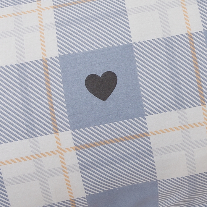 91家纺网 家纺一手货源 找家纺 翎盈家纺 2025新款纯棉小清新双人枕套 爱达拉-灰