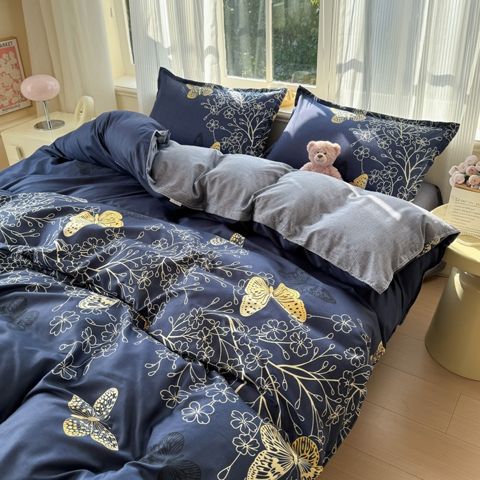 91家纺网 家纺一手货源 找家纺 （总1）赫然家纺 新款舒适柔软亲肤爆款芦荟棉四件套货源充足