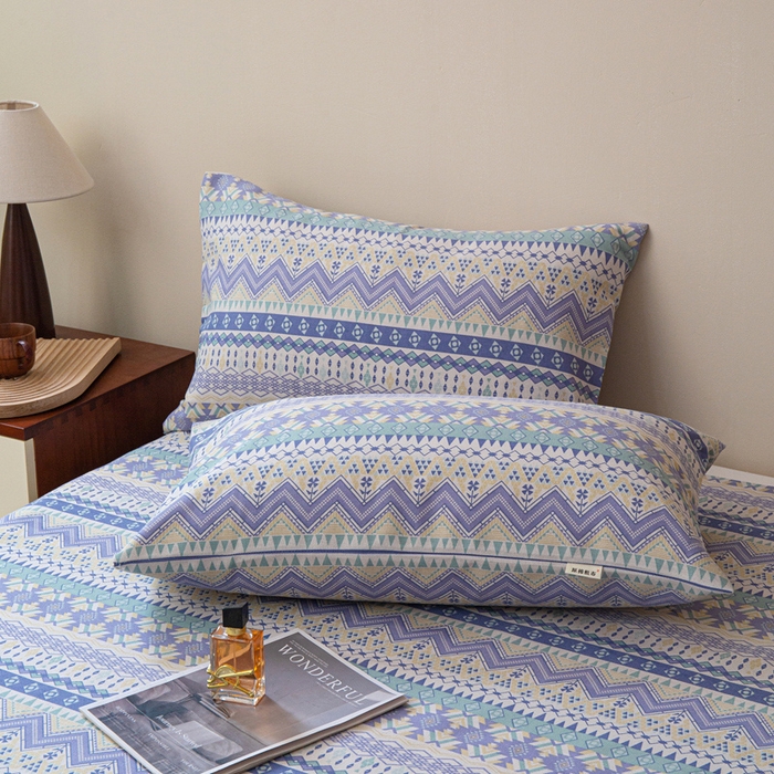 91家纺网 家纺一手货源 找家纺 邵依家纺 2025新款原棉老粗布印花床单系列 魅力欧风