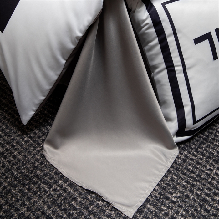 91家纺网 家纺一手货源 找家纺 色鬼布艺 2025新款水洗真丝四件套水洗冰丝数码印花四件套 山茶花-白