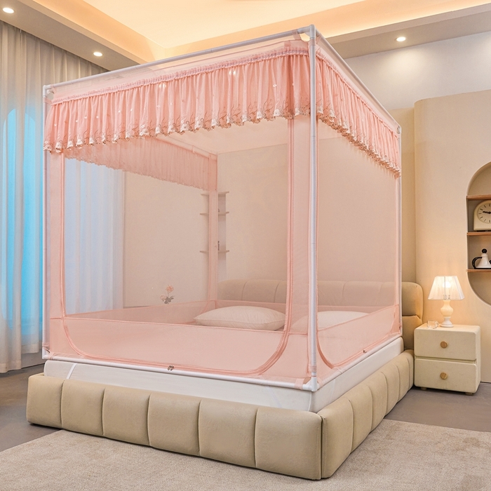 91家纺网 家纺一手货源 找家纺 梦尔佳蚊帐2025新款TU绣花蚊帐-859窈窕淑女系列 温馨如玉