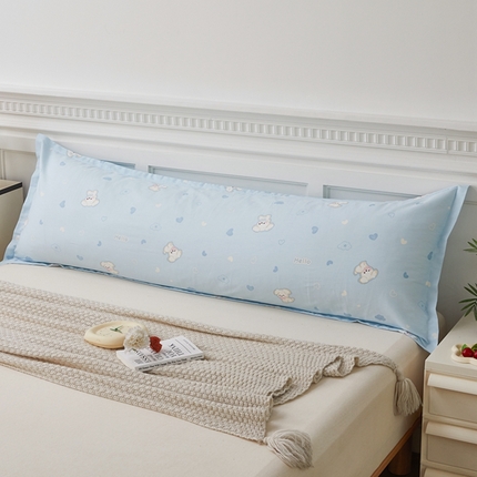 翎盈家纺 2025新款纯棉小清新双人枕套 哈基米