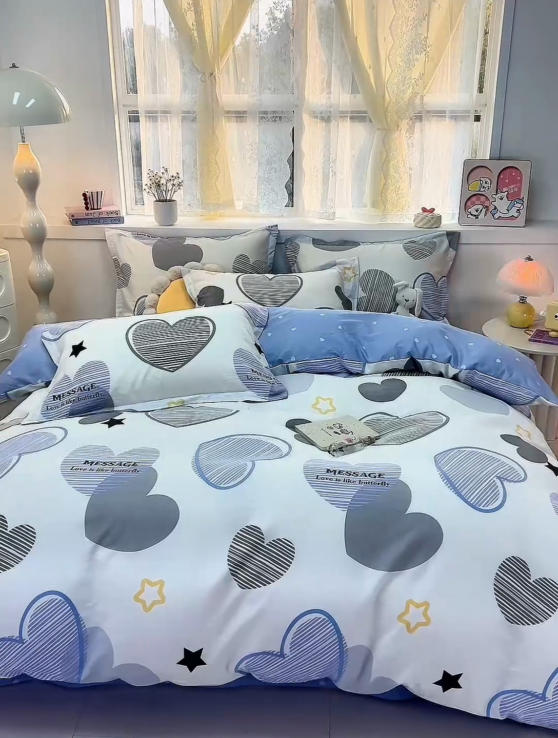 91家纺网 家纺一手货源 找家纺 （总）珂博家纺 2025新款12868全棉纯棉小清新印花四件套