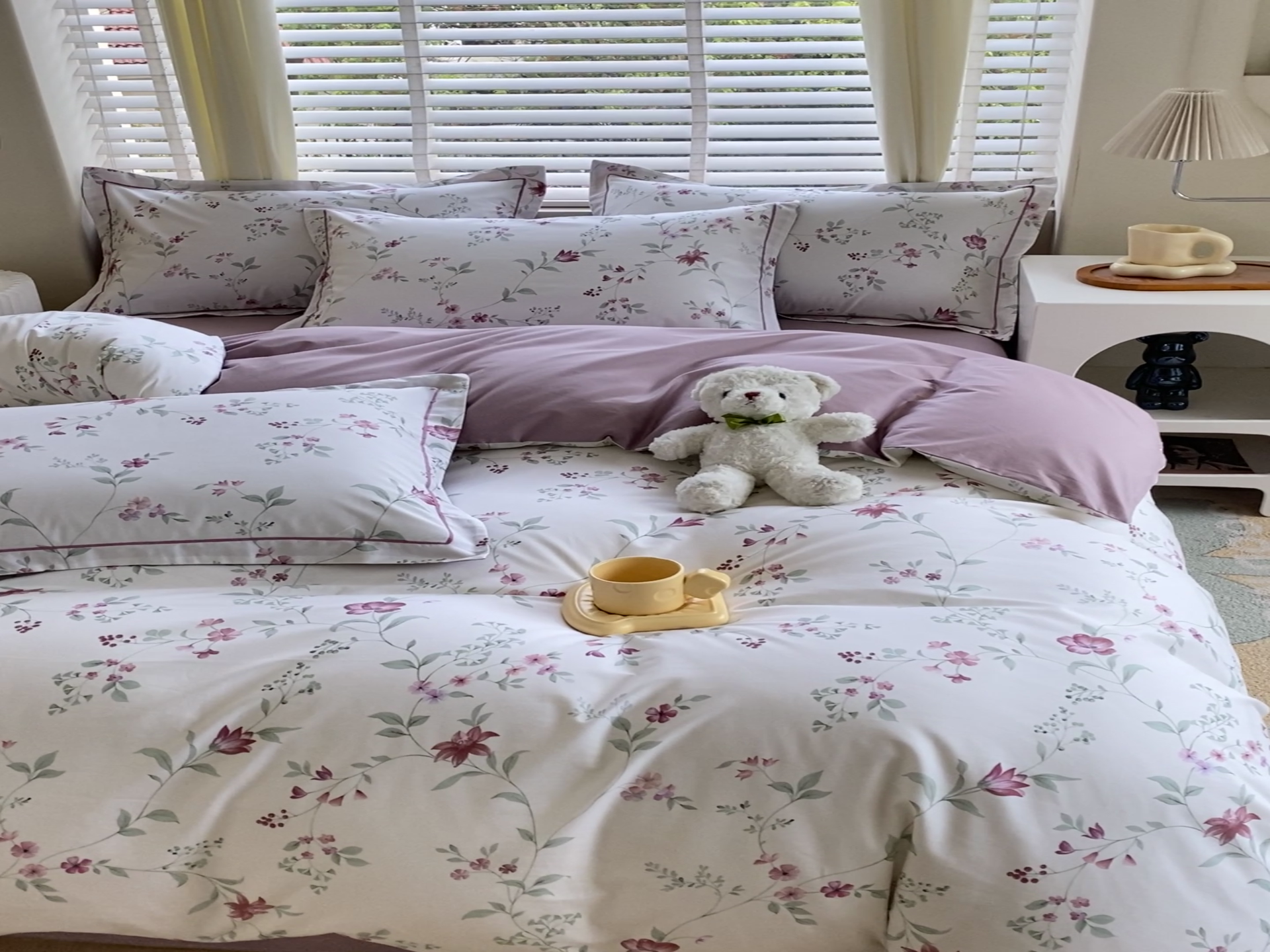 91家纺网 家纺一手货源 找家纺 星期三家纺 2025新款铂金全棉纯棉13372四件套（加老板微信有会员价）（加老板微信有会员价） 夏花依旧