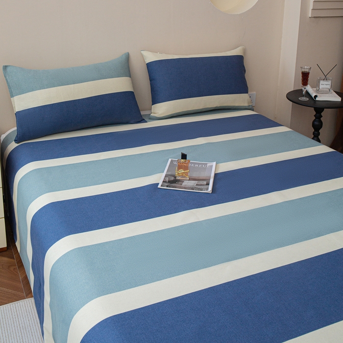 91家纺网 家纺一手货源 找家纺 邵依家纺 2025新款原棉老粗布印花床单系列 欢乐时光