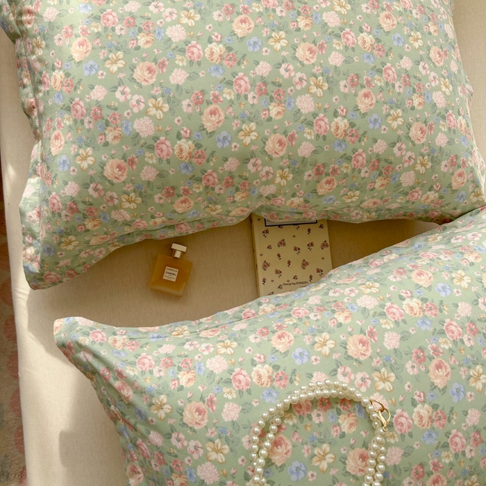 91家纺网 家纺一手货源 找家纺 百寐 2025新款13372全棉信封印花枕套单人 繁华梦