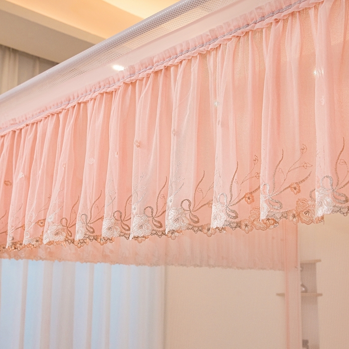 91家纺网 家纺一手货源 找家纺 梦尔佳蚊帐2025新款TU绣花蚊帐-859窈窕淑女系列 温馨如玉