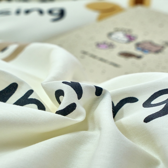 91家纺网 家纺一手货源 找家纺 珂博家纺 2025新款12868全棉纯棉小清新印花四件套 熊乐无限