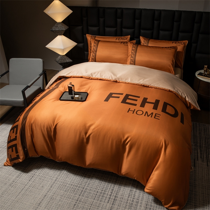 91家纺网 家纺一手货源 找家纺 色鬼布艺 2025新款水洗真丝四件套水洗冰丝数码印花四件套 轻奢