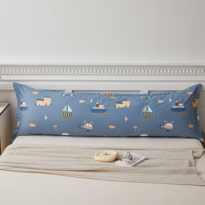 91家纺网 家纺一手货源 找家纺 翎盈家纺 2025新款纯棉小清新双人枕套 玩具乐园-兰