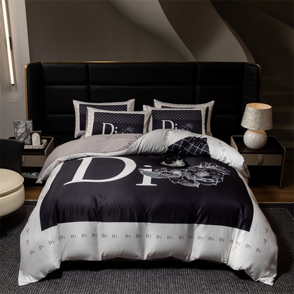 91家纺网 家纺一手货源 找家纺 （总）色鬼布艺 2025新款水洗真丝四件套水洗冰丝数码印花四件套