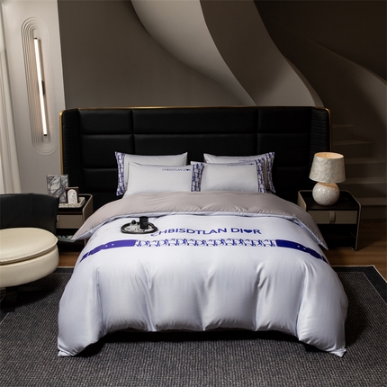 91家纺网 家纺一手货源 找家纺 （总）色鬼布艺 2025新款水洗真丝四件套水洗冰丝数码印花四件套